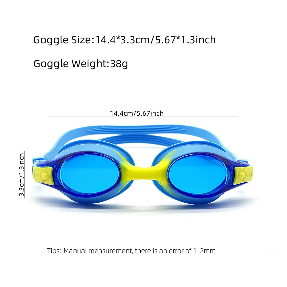 Kinder-Schwimm brille und Silikon-Bade kappe mit Nasenclip-Ohr stöpseln, wasserdicht, kein undichter UV-Schutz gegen Nebel für Jungen, Mädchen – Detail 8