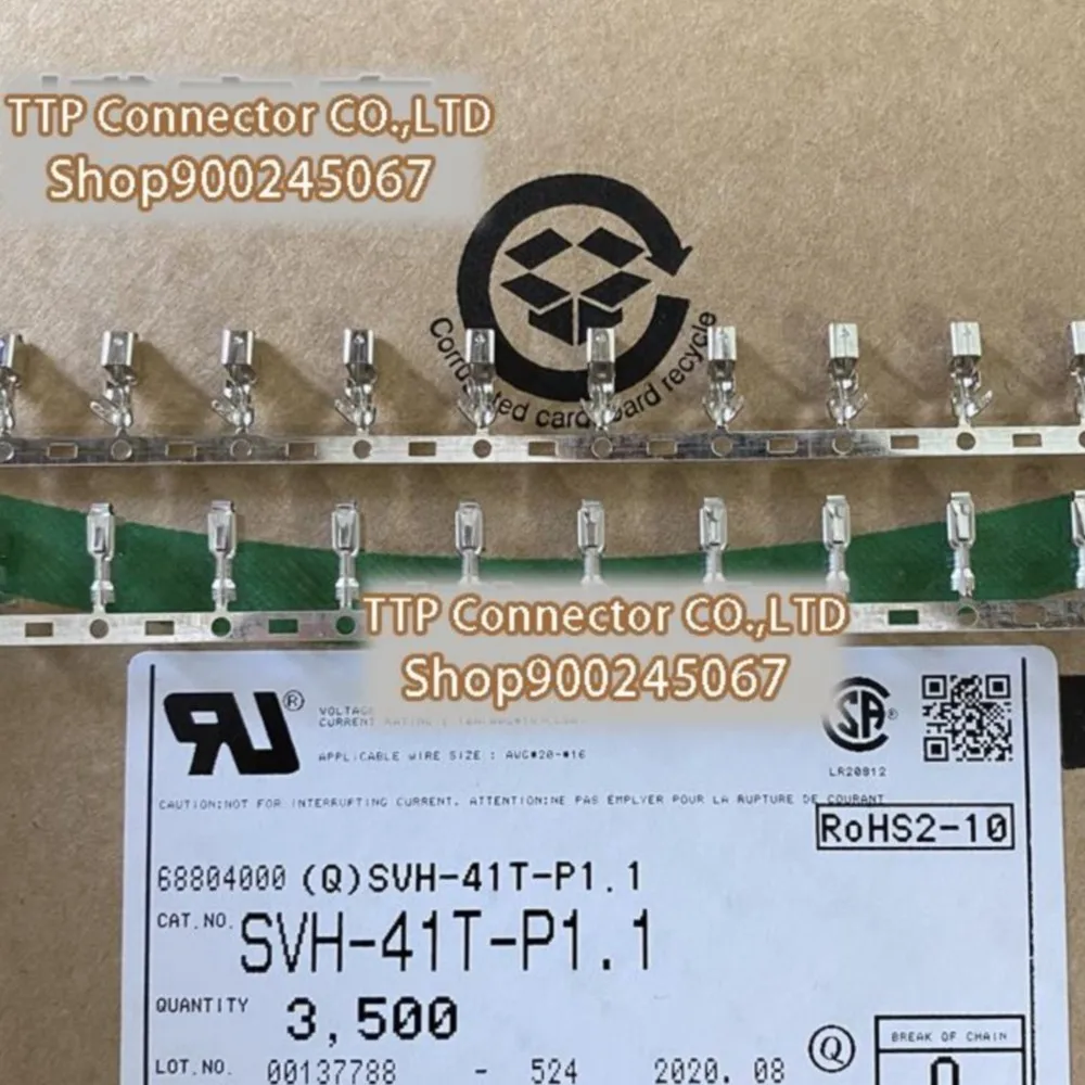 100pcs/lot Connector SVH-41T-P1.1 Wire gauge 16-20AWG  100% New and Origianl