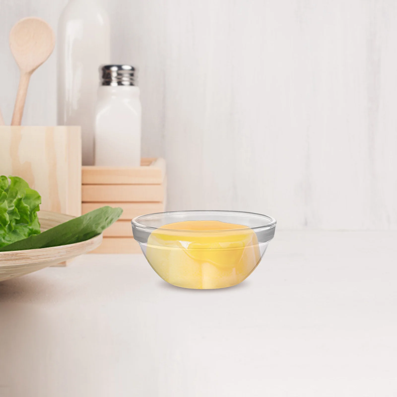 

6Pcs Glass Food Bowls Thickened Clear Bowls for Dessert Serving Rice Snacks Microwave Safe Kitchen Container