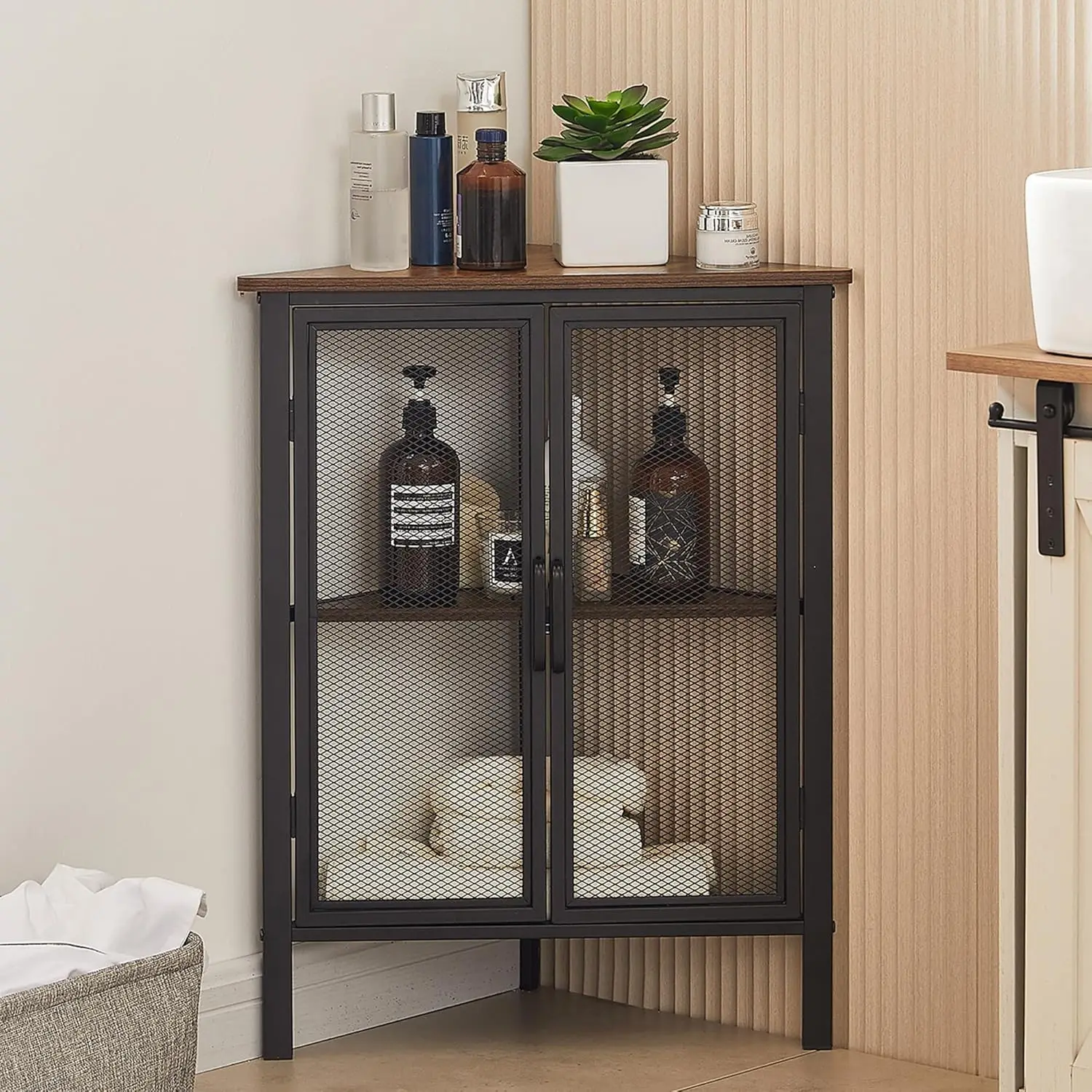 

Corner Shelf With Door