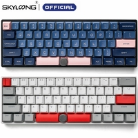 SKYLOONG GK61 PRO Mini Portable 60% Mechanical Keyboard Gamer CUSTOM Hot Swappable RGB Backlit PBT Keycaps Gaming Keyboards SK61