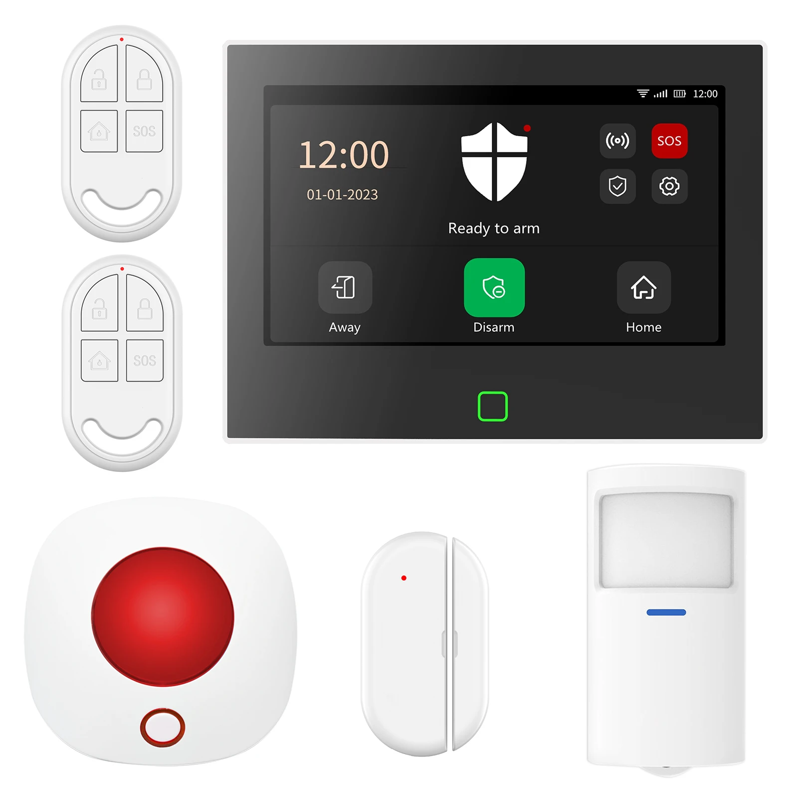 

Wireless and wired Smart Home Security Tuya Alarm GSM Anti-theft Alarm Smart Life WIFI Security Alarm Systems for Homes