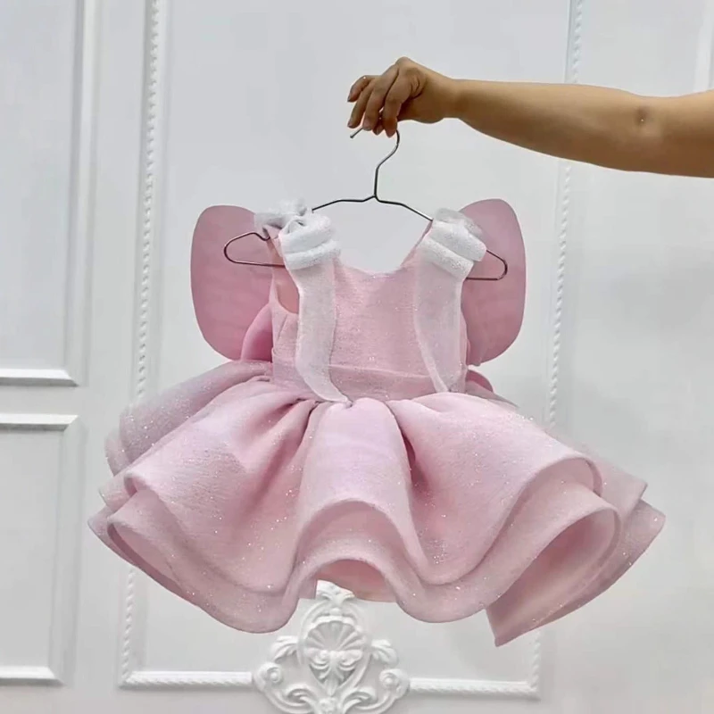 2026 Kids Formal Sleeveless Birthday Party Dress New Host Piano Performance Pageant Costume Fashion Children Girls Princess Gown
