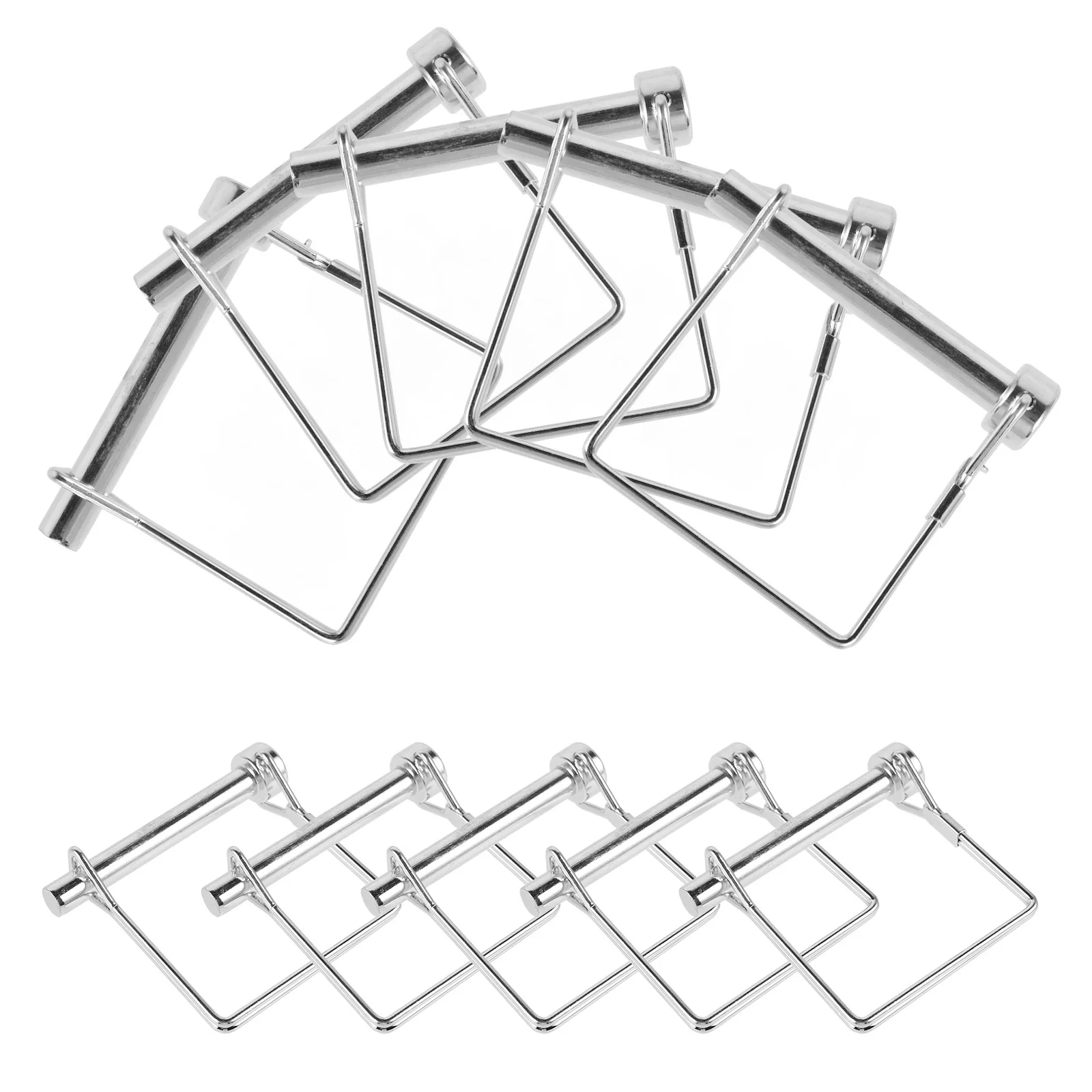 10 قطعة قفل لقطر دبابيس قفل الثقيلة قفل مربع ل مقطورة دبوس وصلة دبابيس كليب وصلة وصلة مقطورة دبوس #6
