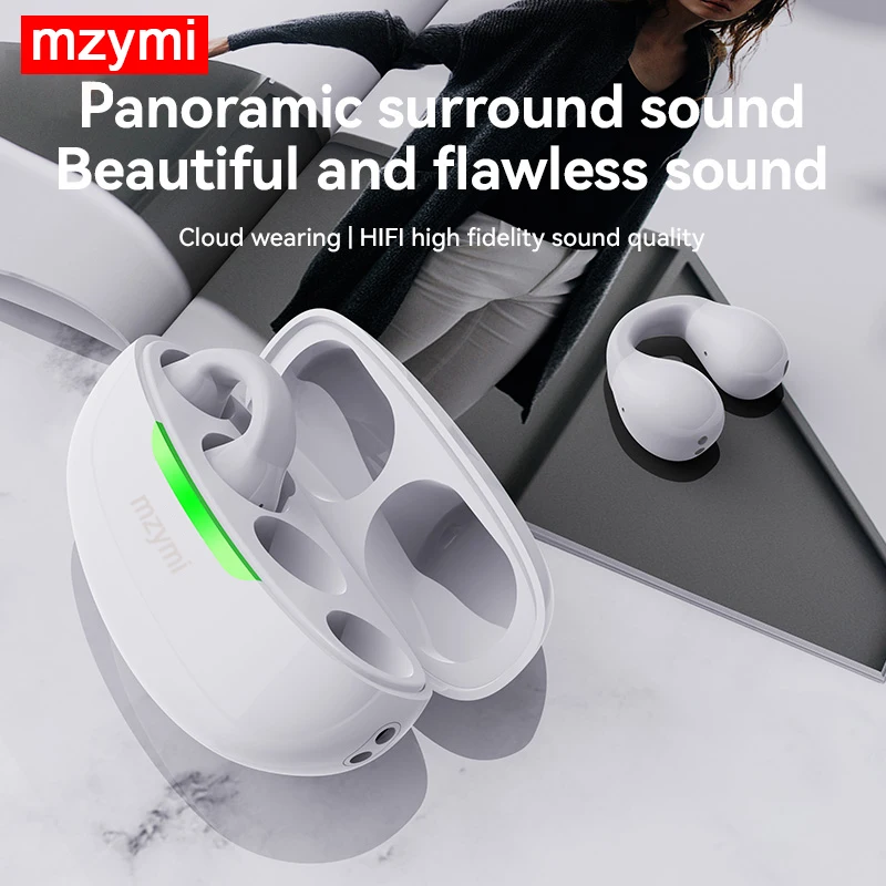 mzymi K10 Bone Conduction Headphone Wireless Earbud Bluetooth Earphones Spatial Sound Effects HIFI High Fidelity Sound Quality