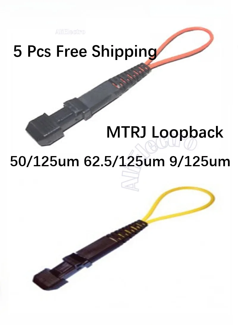 10 Stuks Mtrj Glasvezel Loopback Kabel 0.2M Tr Om1 Om2 Os1 Geel Oranje Kabel Optische Fiber Loopback Adapter Ftth