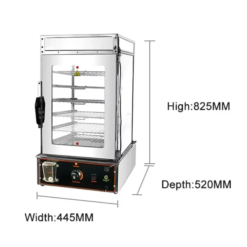 Steamed Bread Insulation Machine Food Steamer Fast Food Display Warm Electric Steamed Bread Corn Steamer Display Cabinet