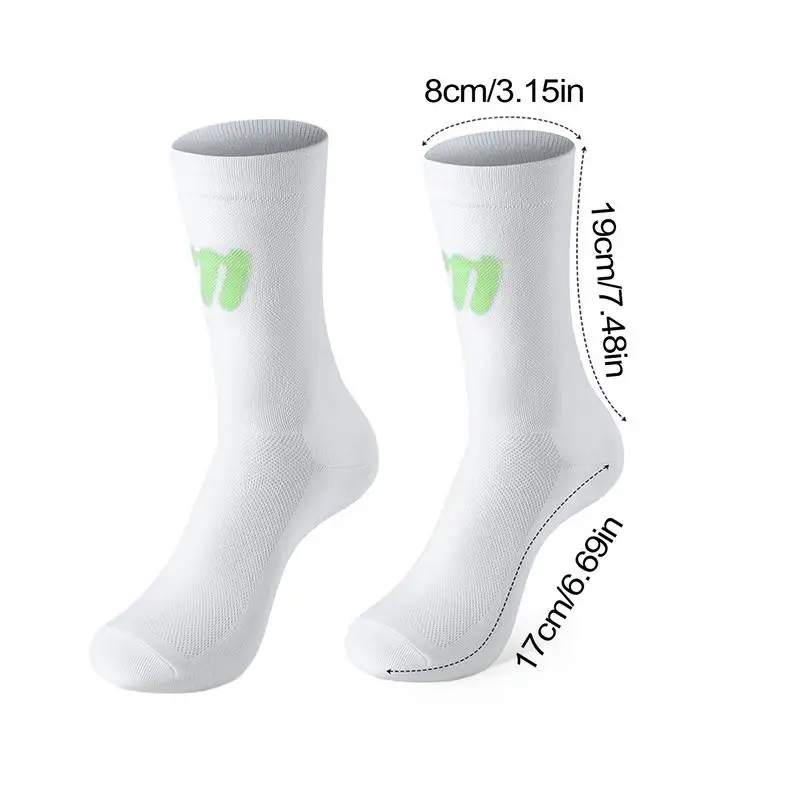 Breathable Running Socks Athletic Reflective Socks Sports Cycling Glowing In Dark Night Safety Socks Athletic Riding Running