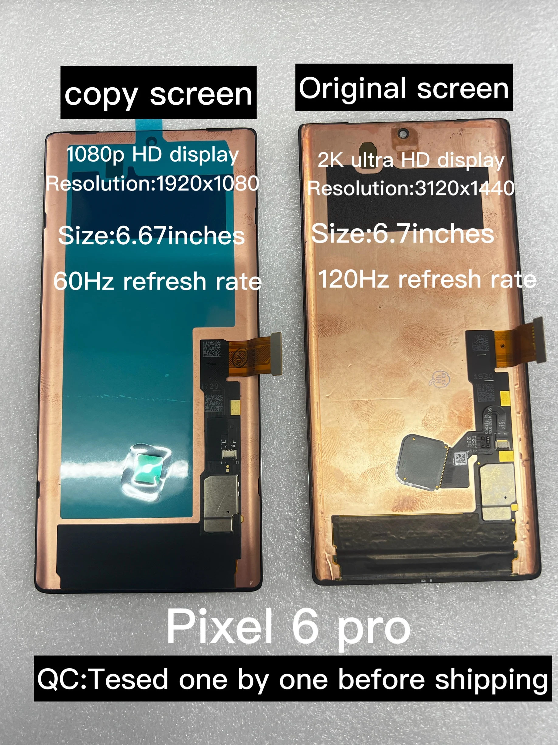 

Для дисплеев Google pixel 6 pro