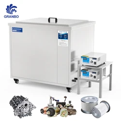 Granbosonic 264L 3000W Industrial Ultrasonic Cleaning Machine for Engine Parts Bearings Machined Components