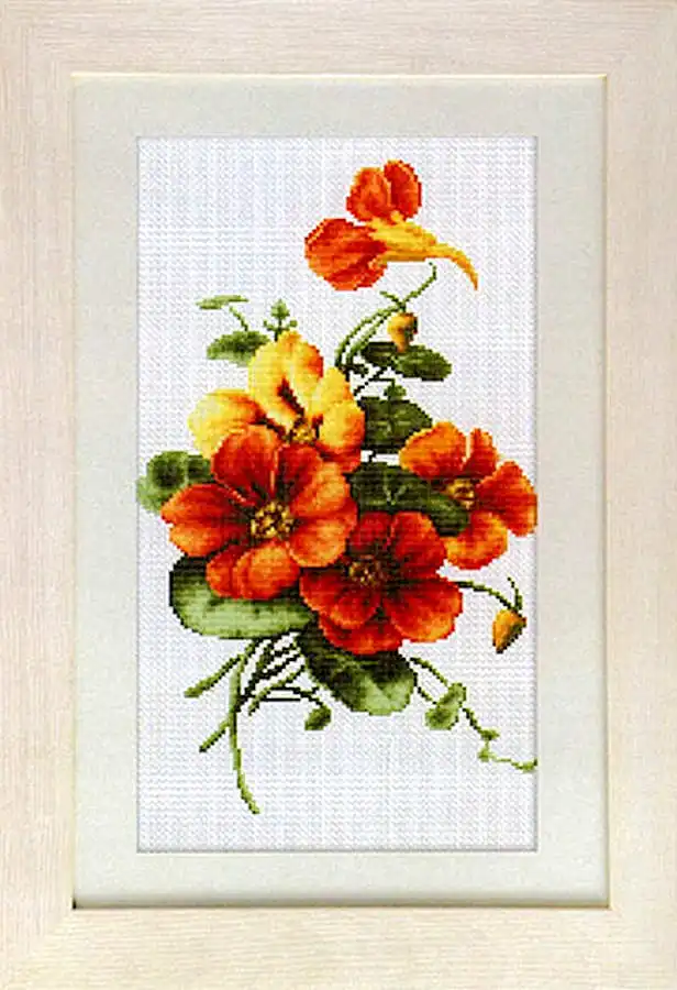 Luca Flower Lotus 30-43 counted 16CT 14CT 18CT DIY Cross Stitch Sets Chinese Cross-stitch Kits Embroidery Needlework