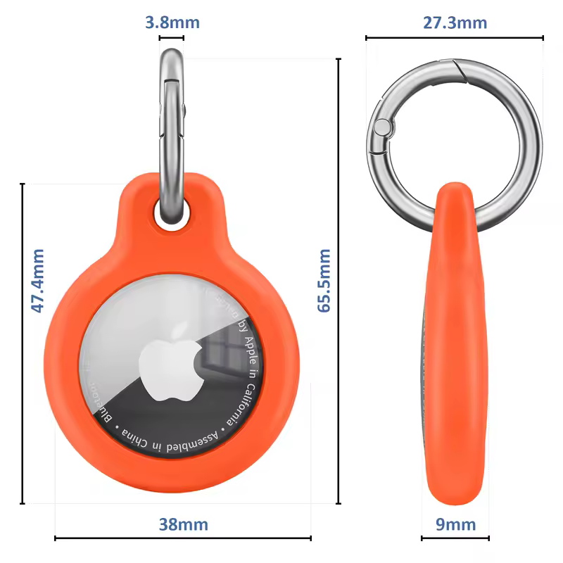 TPU Cover for Apple Air tag Holder with Keychain Protective Shell Tracker Accessories Anti-scratch Sleeve For Apple Air tag Case - Image 3