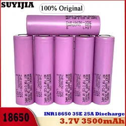 2024 100% Original Best Selling INR18650 35E 25A Discharge Battery 3.7V 3500mAh High Power Li-ion Electric Screwdriver Battery