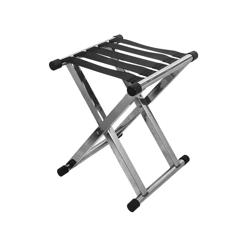 For Folding Stainless Steel Thick Stool Thickened Outdoor Home Portable BBQ Fishing