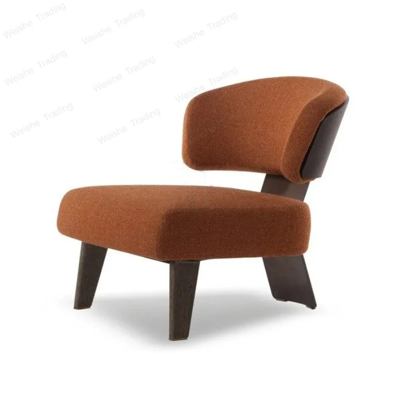 

Single sofa chair light luxury modern simple designer fabric sofa Nordic small family balcony recliner