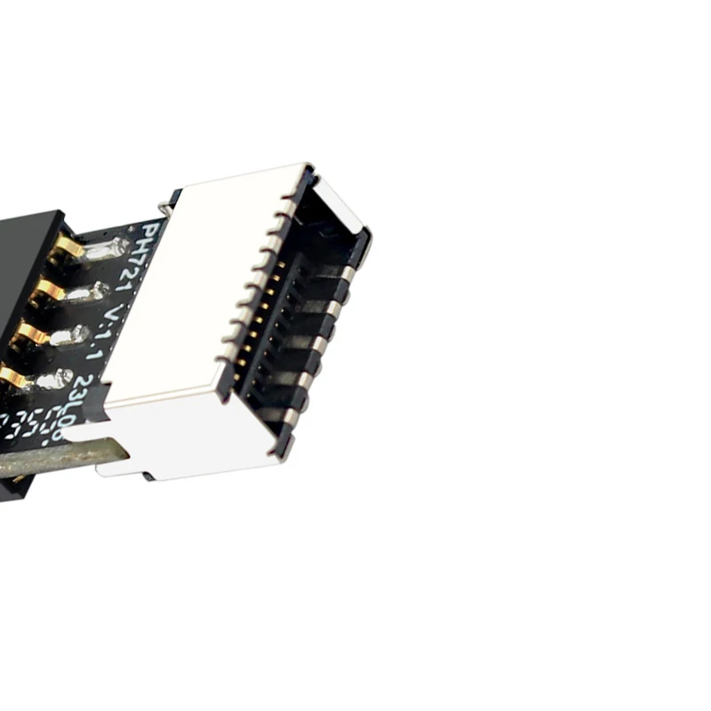 

USB 2.0 9-Pin Male to Type E Female Front Panel Socket to 9Pin Mainboard Header Extension Adapter Connector for Desktop PC