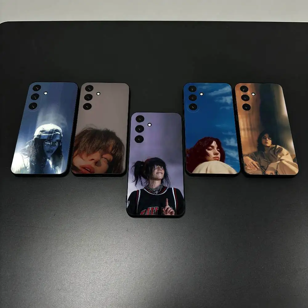 

Billie E-Eilish S-Singer Phone Case For Samsung Galaxy A73,A72,A71,A70,A53,A52,A51,Others Soft Black Shell ll