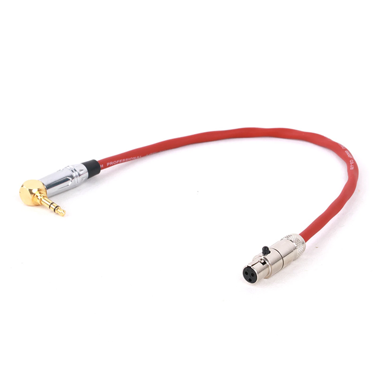 3-Pin Mini XLR to Jack Right Angle 3.5mm Plug Stereo Audio 1/8\