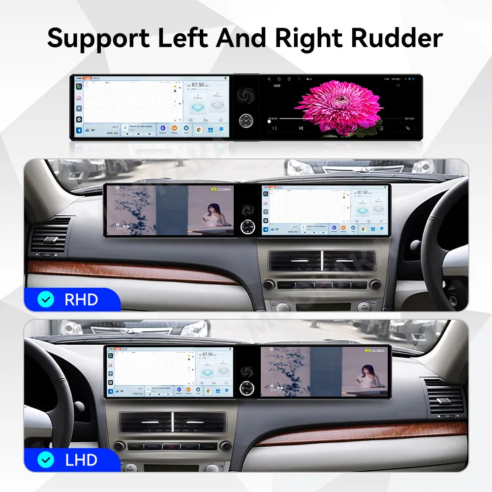 Qualcomm Android Radio For Toyota Camry 2006~2011 Dual Screen Multimedia Navigation Car Stereo Receiver player GPS IPS Head Unit