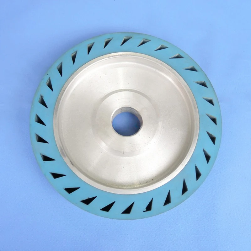 8 Zoll 200*50*32mm Zentrifugales Gummirad mit Aluminiumkern für Poliermaschine, Bandschleifrad, elastisches Metallwerkzeug – Detail 6