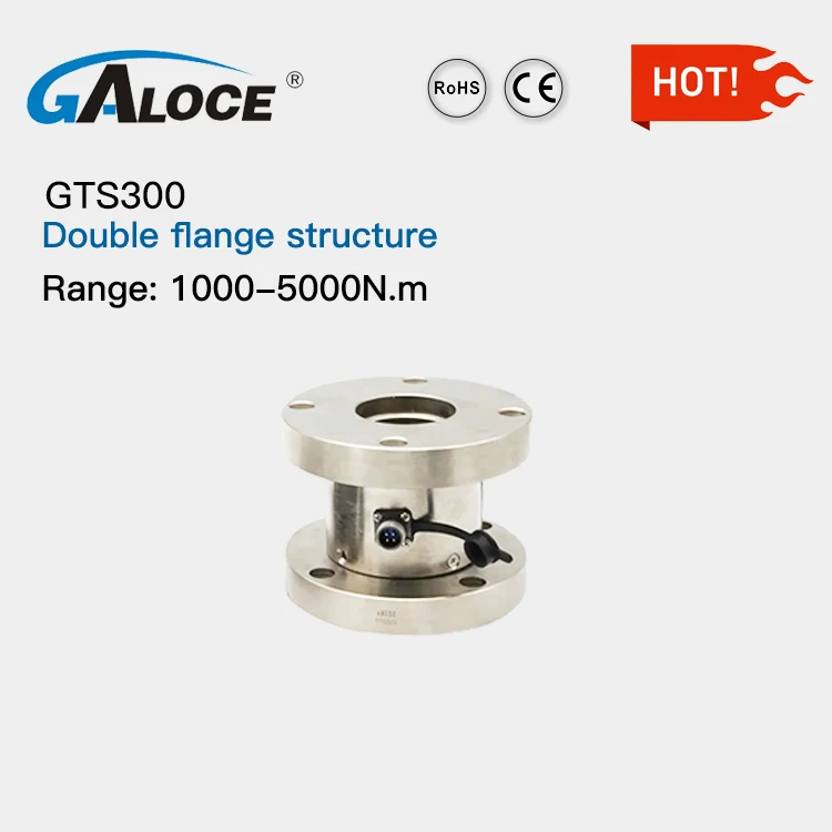 Customized Various Shapes Available 0.1-5000N.m Static Reaction Torque Force Transducer Strain Torque Sensor with Analog Output