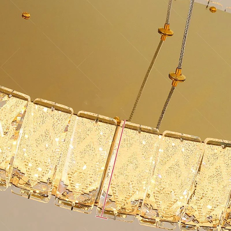モダンクリスタルゴールドラウンド LED 天井吊りランプリビングダイニングテーブルルーム寝室キッチン家の装飾ペンダントシャンデリアライト
