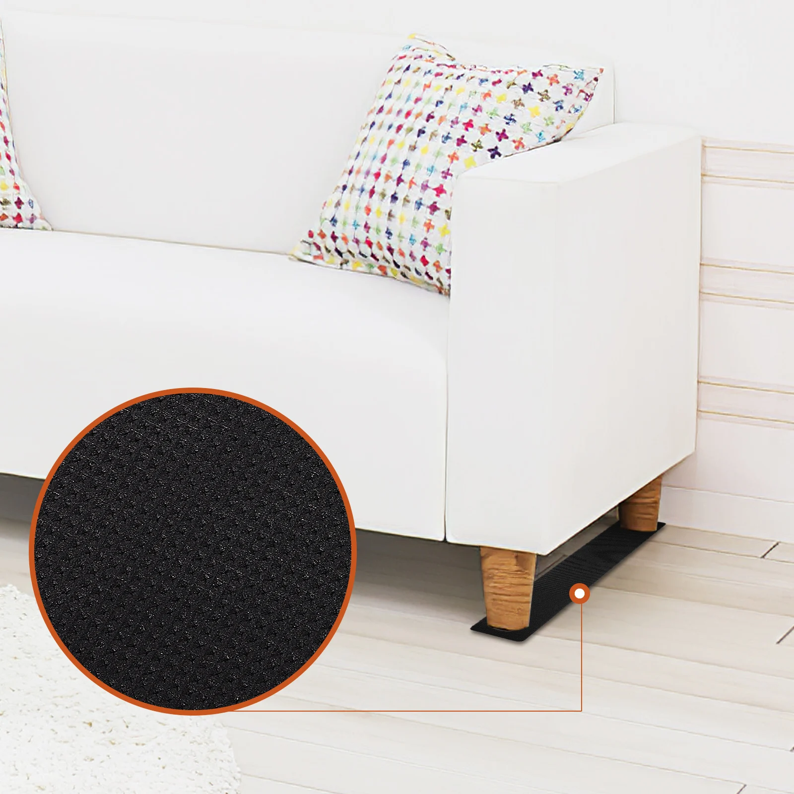 

4 Pcs Sofa Non-slip Mat Anti Furniture Pads Protectors Rubber Keep for Recliners