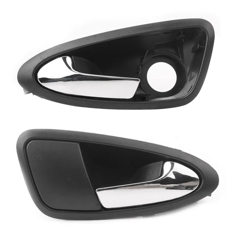 1 Pair Car Inside Door Handle Inner Door Handles Knob Trim Plate for Seat Ibiza 09-17 6J0837113A 6J1837113A