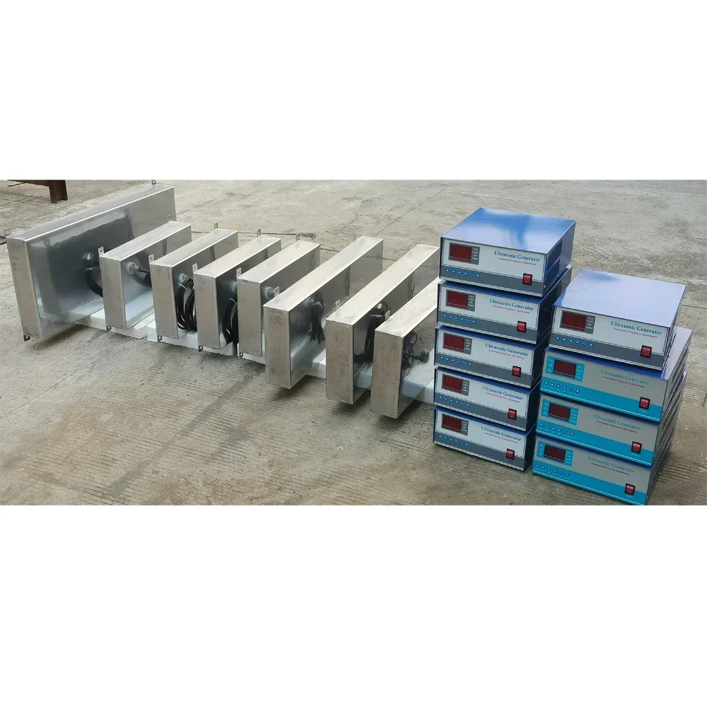 

Tpyes 1500-3000w 316SS 28khz Waterproof Ultrasonic Transducer Pack