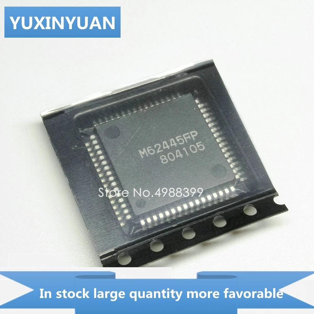 1PCS  M62445FP  M62445  62445FP  QFP64  YUXINYUAN IN STOCK   YUXINYUAN IN STOCK 