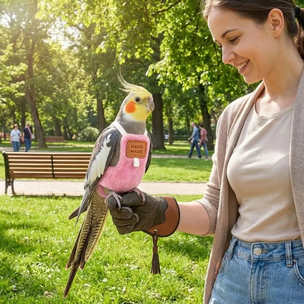 Adjustable Parrot Flight Suit Warm Escape-Proof Bird Diaper Comfortable Snap-Closure Bird Harness Nappy Winter Season