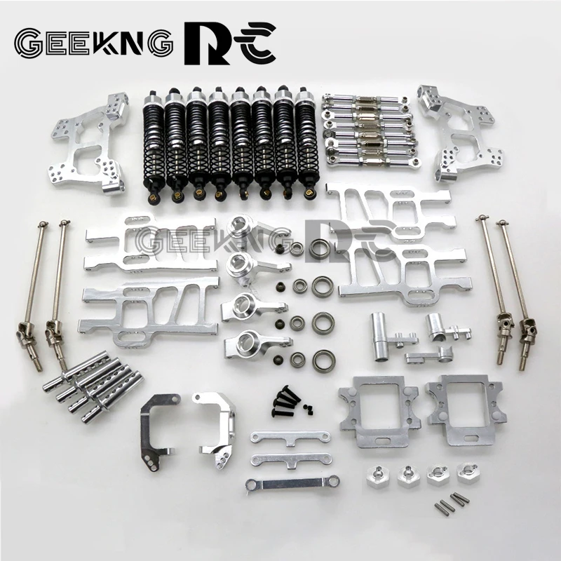 1 Set For HSP infinity 1/ 10 large foot vehicle HSP 94108 94111 whole car aluminum alloy upgrade kit accessories