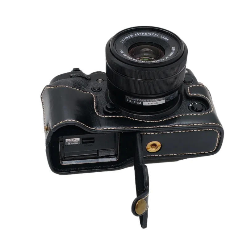 New Vintage Video Camera case half bag for Fujifilm fuji XT2 XT-2 XT3 XT-3 Digital camera High quality Bottom camera bag skin