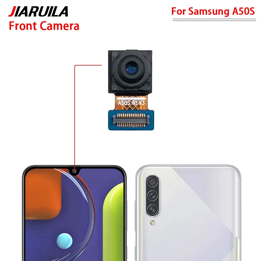 Rear Big Main Back Macro UltraWide Camera + Front Facing Camera For Samsung A01 A10S A11 A20S A50S A51 A70S A71 A20 Repair Parts