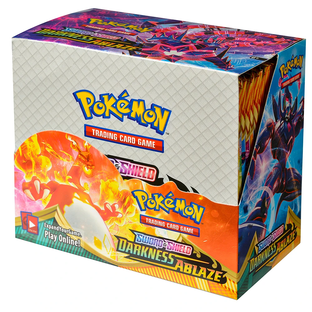 360Pcs English Pokémon TCG: sword SHIELD DARKNESS ABLAZE Box Pokemon trade card 36 Pack Box