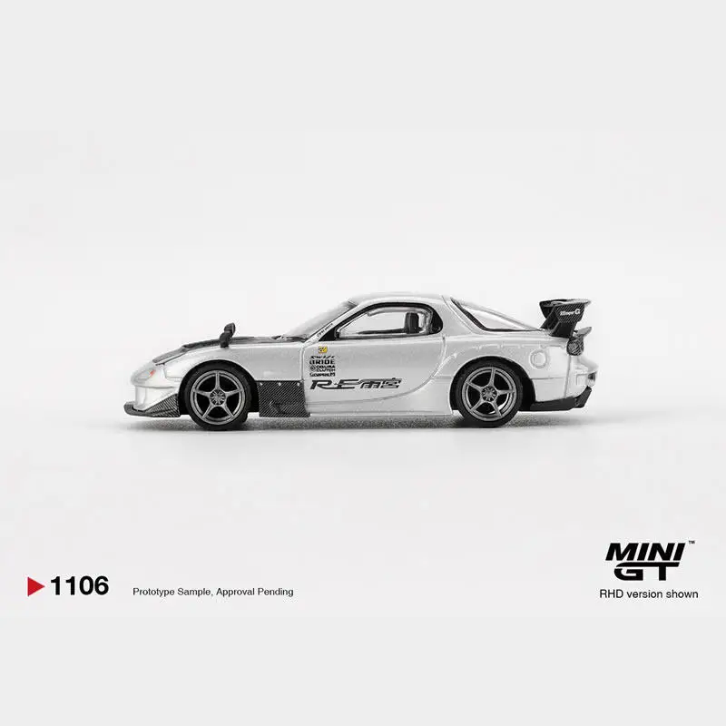 Diecast MINIGT 1:64 Scale Mazda RX7 RE-Amemiya Alloy Car Model