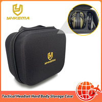 Hard Storage Travel Case for Electronic Shooting Earmuffs Compatible Impact Hearing Protection Shooter Safety Eyewear Glasses