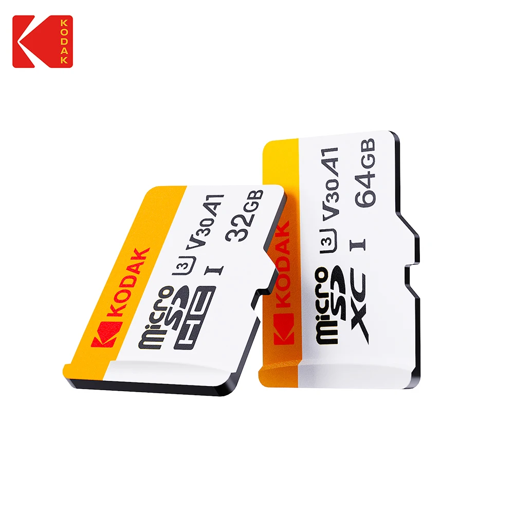

Карта памяти KODAK Micro SD TFcard 256 ГБ 64 ГБ 32 ГБ Карта памяти 128 ГБ класс 10 Microsd SD-карта 100 МБ/с UHS-I A1 для телефона/ПК