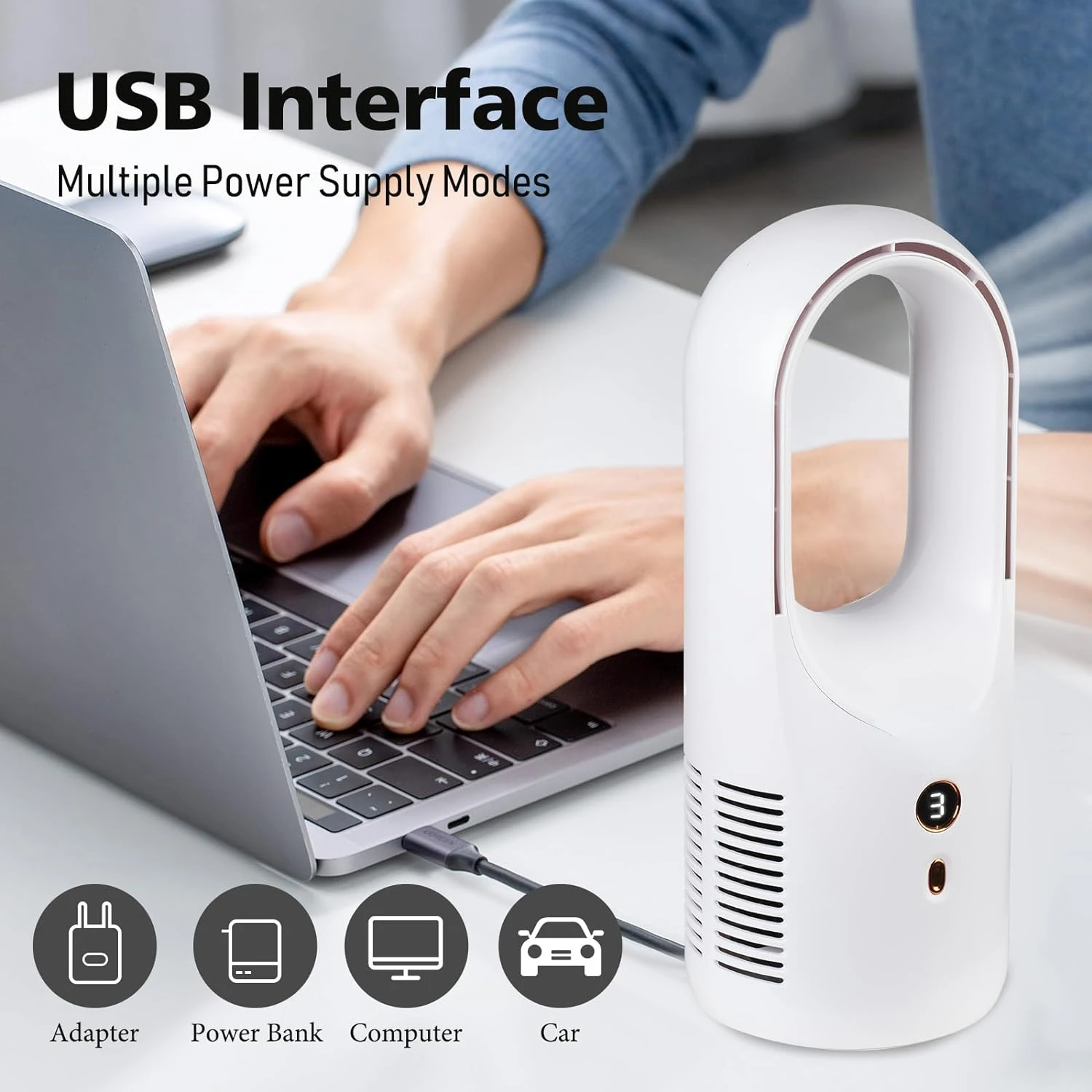 مراوح يدوية على الأرض مروحة تبريد للرقبة مروحة جيب مروحة صغيرة محمولة بمنفذ USB تيار متردد محمول Ventidador cuello مروحة شواء #5