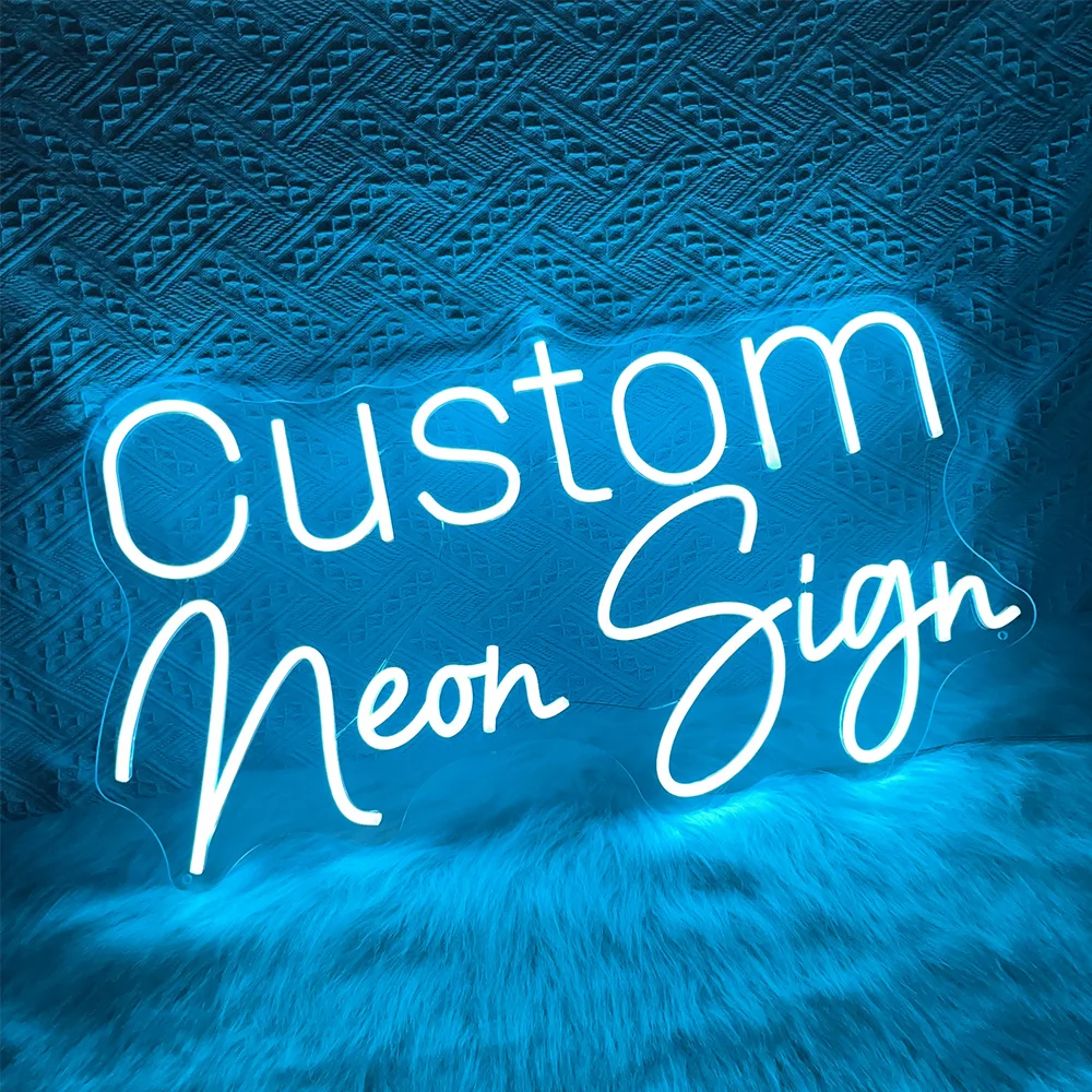 Colorful RGB Personalized Neon Sign Name Custom Neon Sign Children's Cool Bedroom Decorations Wedding Decoration Bar Led Lights