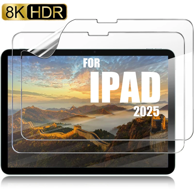 

For iPad A16 Air6 13/11inch HD Clear Screen Protector Full Cover Soft TPU Hydrogel Films For iPad 2025 Tablet Accessories