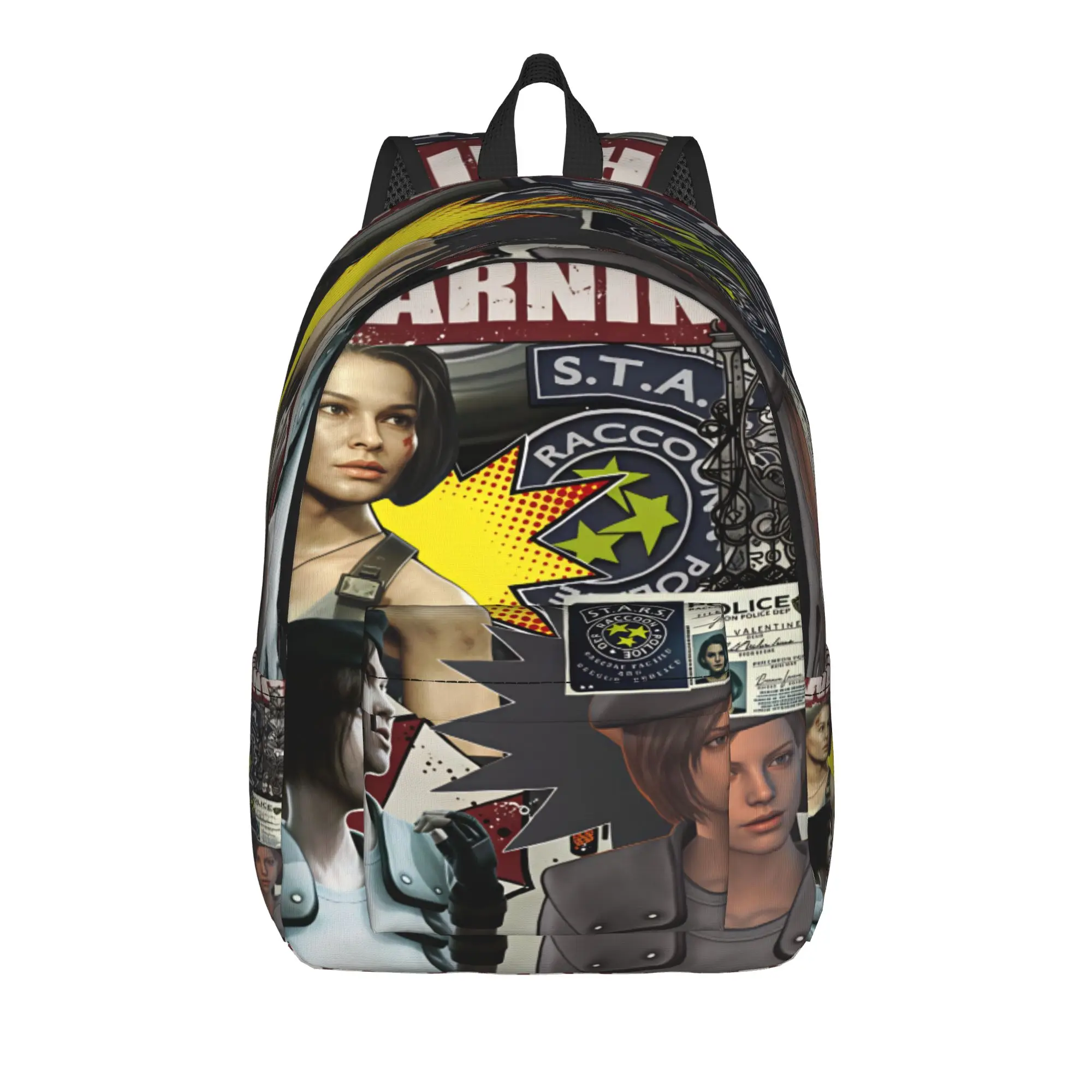 Jill Valentine Resident Evil  Backpack Women  Large Backpacks Polyester Fashion High School Bags College Custom Rucksack