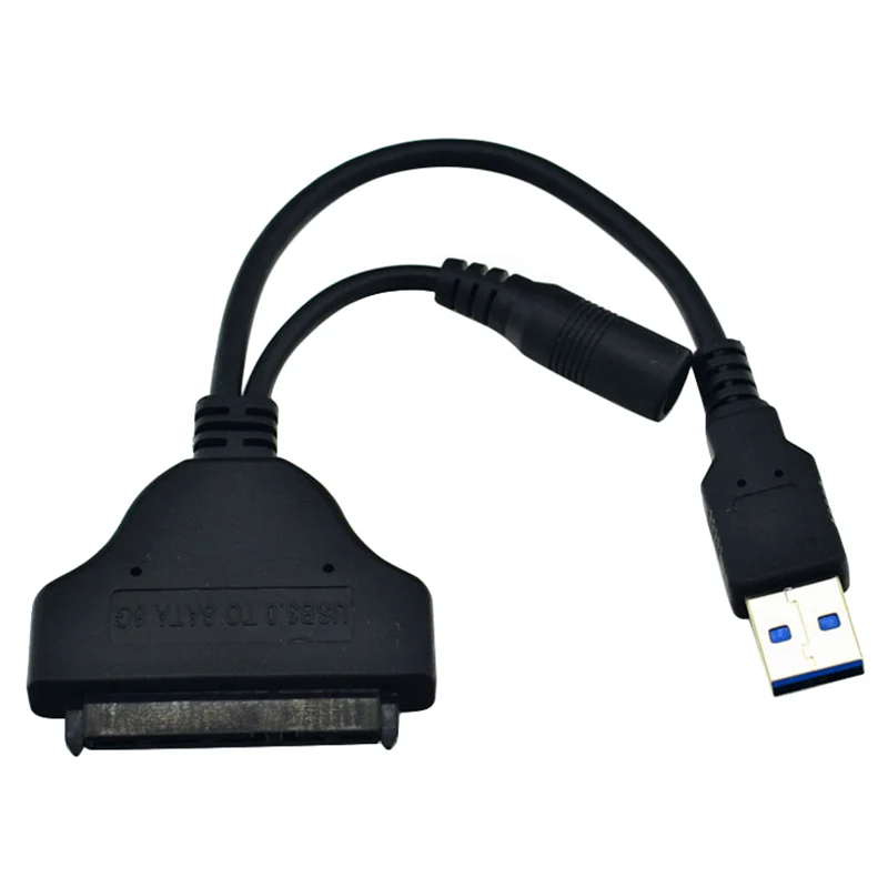 USB3.0 Easy Drive Cable USB to SATA3 Hard Disk Read 2.5/3.5 Inch Hard Disk Drive Adapter Cable with Power
