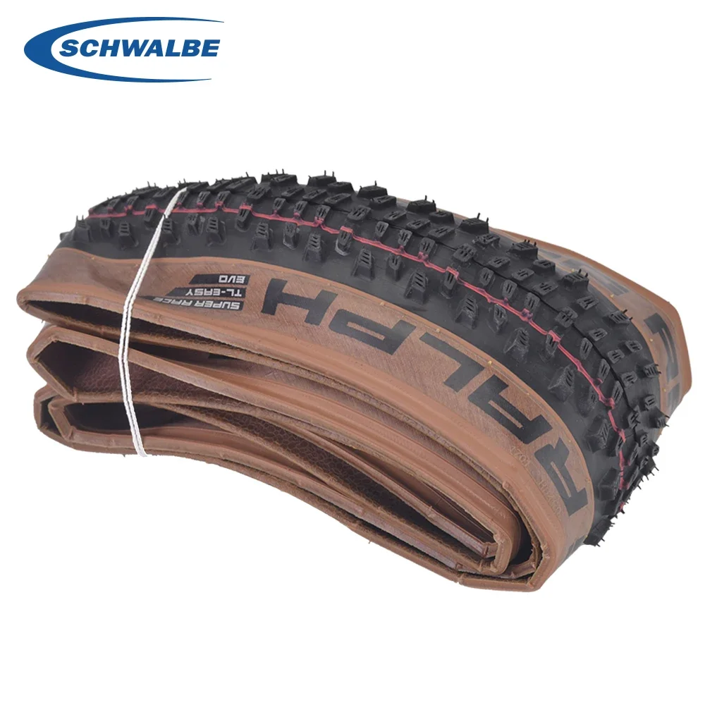 SCHWALBE Original Racing Ralph Ray 29x2.25 Brown Tubeless Folding Tire for MTB Bike Off-Road XC Gravel Downhill Bicycle Parts