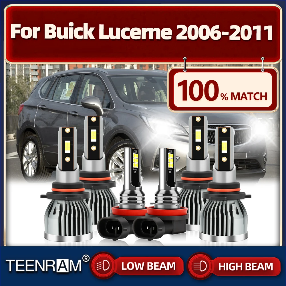 

360W Car Lights 60000LM Super Bright LED Headlight Bulbs 6000K Fog Lamps 12V For Buick Lucerne 2006 2007 2008 2009 2010 2011