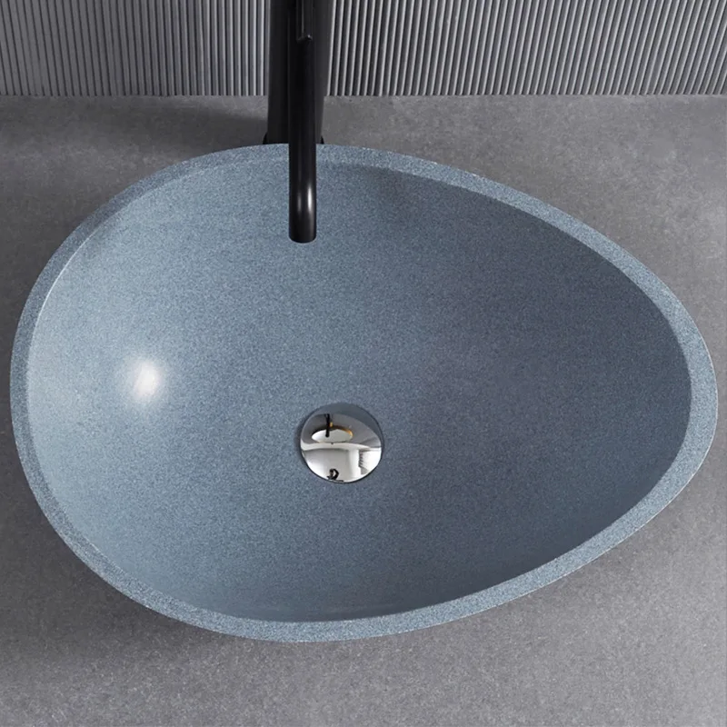 Wind art platform basin artificial stone new material integrated washbasin countertop basin small size faucet