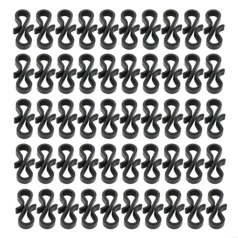 581E 10/50pcs السنانير بلاستي