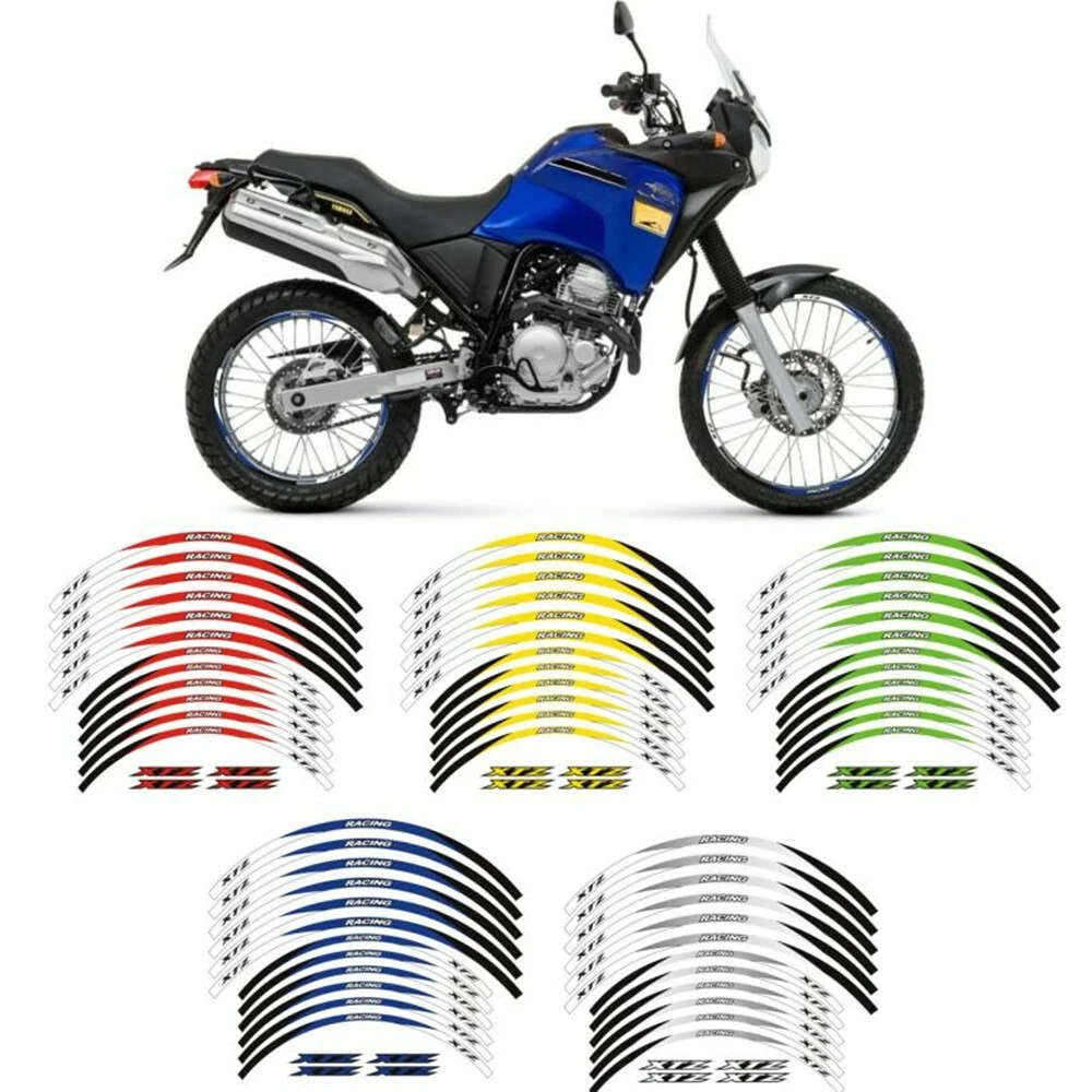 

Waterproof Dirt Bike Reflection Rim Stripes Stickers Reflective Wheel Decorative Decal Tape For Yamaha XTZ 150 2014-2021