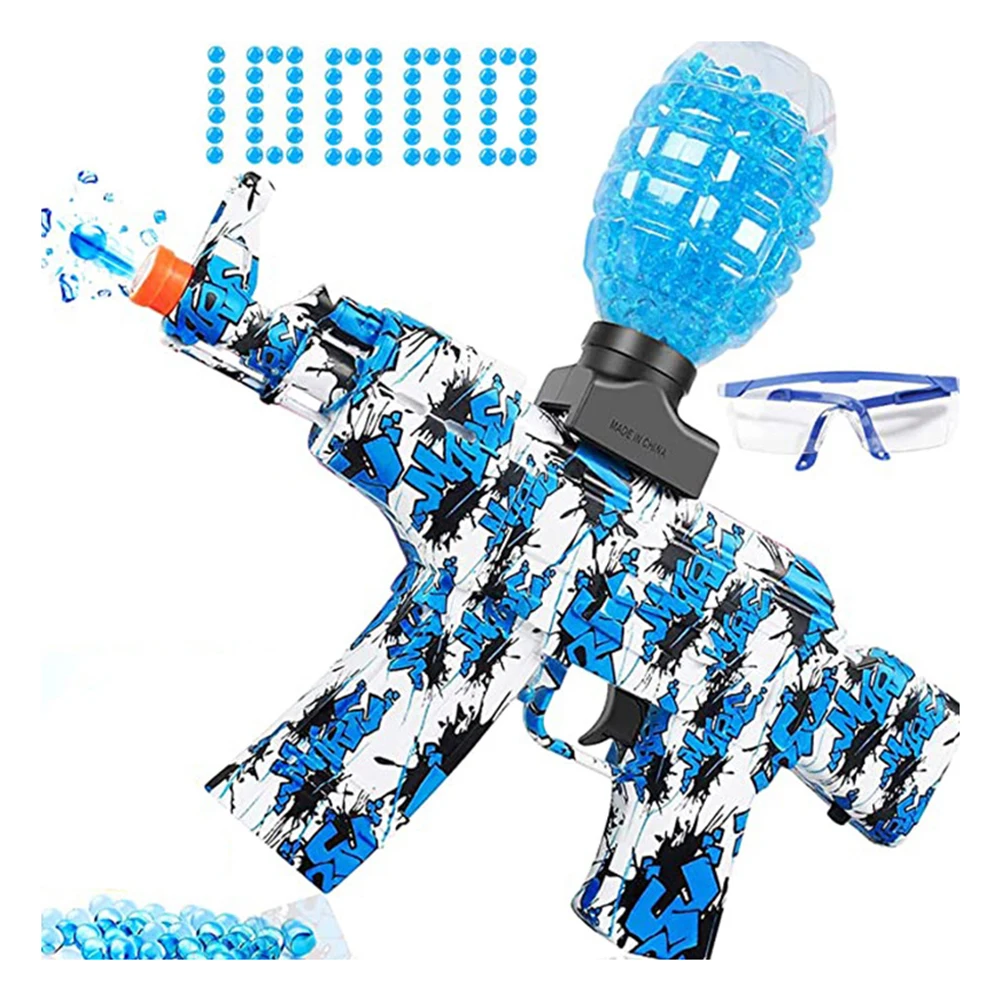 AK47 Electric Splatter Hydrogel Ball Blaster Toy Gun With 5000 Water Beads For Outdoor Cs Shooting Team Game Child Toy Gifts