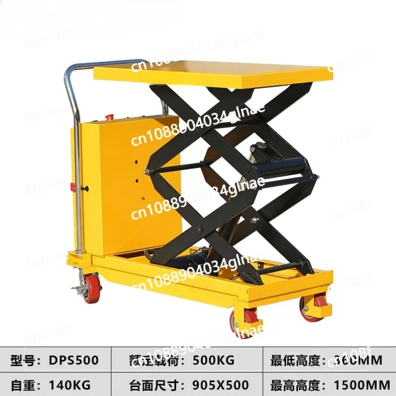 Manual Hydraulic Mobile Scissor Type Small Lifting Platform Truck Electric Fixed Freight Elevator Flat Lift Trolley